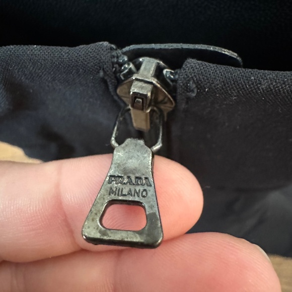 Prada Nylon Vintage Black Boots Ankle Booties Square Toe Women's Size 38 1/2 8 - Picture 5 of 11